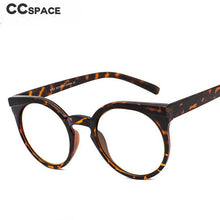 Load image into Gallery viewer, 46912 Round Cat Eye Anti Blue Light Eyebrown Glasses Frames Retro Men Women Computer Eyeglasses