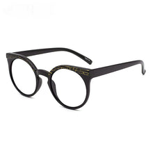 Load image into Gallery viewer, 46912 Round Cat Eye Anti Blue Light Eyebrown Glasses Frames Retro Men Women Computer Eyeglasses