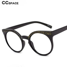 Load image into Gallery viewer, 46912 Round Cat Eye Anti Blue Light Eyebrown Glasses Frames Retro Men Women Computer Eyeglasses