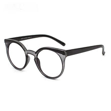 Load image into Gallery viewer, 46912 Round Cat Eye Anti Blue Light Eyebrown Glasses Frames Retro Men Women Computer Eyeglasses