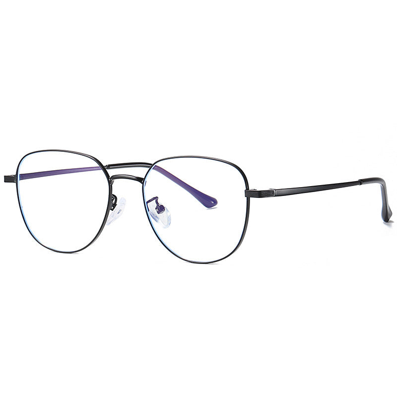 46925 Retro Anti Blue Light Metal Glasses Frames Men Women Computer Eyeglasses
