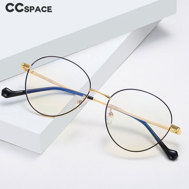 46925 Retro Anti Blue Light Metal Glasses Frames Men Women Computer Eyeglasses