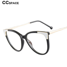 Load image into Gallery viewer, 46942 Plastic Titanium Cat Eye Anti Blue Light Optical Glasses Frames Women TR90 Computer Eyeglasses