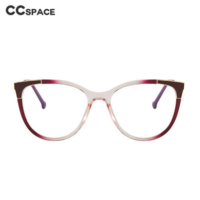 46942 Plastic Titanium Cat Eye Anti Blue Light Optical Glasses Frames Women TR90 Computer Eyeglasses
