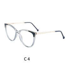 Load image into Gallery viewer, 46942 Plastic Titanium Cat Eye Anti Blue Light Optical Glasses Frames Women TR90 Computer Eyeglasses