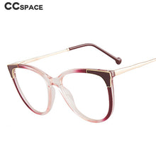 Load image into Gallery viewer, 46942 Plastic Titanium Cat Eye Anti Blue Light Optical Glasses Frames Women TR90 Computer Eyeglasses