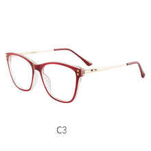 Load image into Gallery viewer, 46947 Cat Eye Anti Blue Light Optical Glasses Frames Rivet Men Women TR90 Computer Eyeglasses