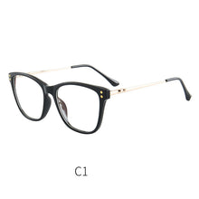 Load image into Gallery viewer, 46947 Cat Eye Anti Blue Light Optical Glasses Frames Rivet Men Women TR90 Computer Eyeglasses