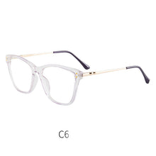 Load image into Gallery viewer, 46947 Cat Eye Anti Blue Light Optical Glasses Frames Rivet Men Women TR90 Computer Eyeglasses