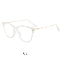 Load image into Gallery viewer, 46947 Cat Eye Anti Blue Light Optical Glasses Frames Rivet Men Women TR90 Computer Eyeglasses