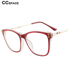 Load image into Gallery viewer, 46947 Cat Eye Anti Blue Light Optical Glasses Frames Rivet Men Women TR90 Computer Eyeglasses
