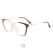 Load image into Gallery viewer, 46947 Cat Eye Anti Blue Light Optical Glasses Frames Rivet Men Women TR90 Computer Eyeglasses