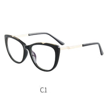 Load image into Gallery viewer, 46948 Plastic Titanium Anti Blue Light Cat Eye Women Optical Glasses Frames TR90 Computer Eyeglasses