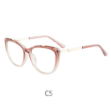 Load image into Gallery viewer, 46948 Plastic Titanium Anti Blue Light Cat Eye Women Optical Glasses Frames TR90 Computer Eyeglasses