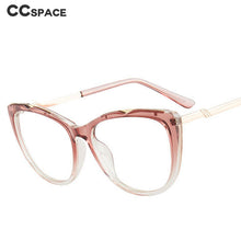 Load image into Gallery viewer, 46948 Plastic Titanium Anti Blue Light Cat Eye Women Optical Glasses Frames TR90 Computer Eyeglasses