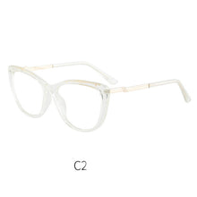 Load image into Gallery viewer, 46948 Plastic Titanium Anti Blue Light Cat Eye Women Optical Glasses Frames TR90 Computer Eyeglasses