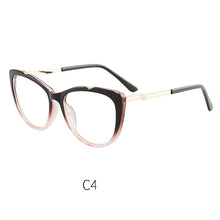Load image into Gallery viewer, 46948 Plastic Titanium Anti Blue Light Cat Eye Women Optical Glasses Frames TR90 Computer Eyeglasses