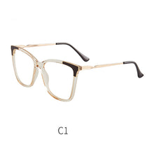 Load image into Gallery viewer, 46963 Plastic Titanium Cat Eye Anti Blue Light Optical Glasses Frames Women TR90 Computer Eyeglasses