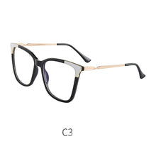 Load image into Gallery viewer, 46963 Plastic Titanium Cat Eye Anti Blue Light Optical Glasses Frames Women TR90 Computer Eyeglasses