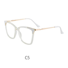 Load image into Gallery viewer, 46963 Plastic Titanium Cat Eye Anti Blue Light Optical Glasses Frames Women TR90 Computer Eyeglasses