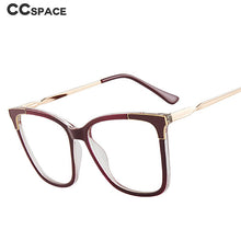 Load image into Gallery viewer, 46963 Plastic Titanium Cat Eye Anti Blue Light Optical Glasses Frames Women TR90 Computer Eyeglasses