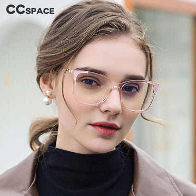 46964  Cat Eye Anti Blue Light Optical Glasses Frames Women TR90 Spring Leg Computer Eyeglasses
