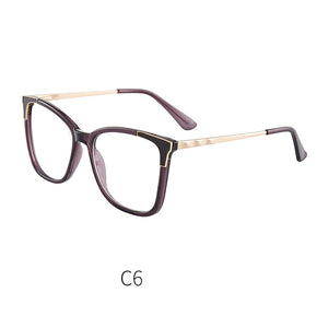 46964  Cat Eye Anti Blue Light Optical Glasses Frames Women TR90 Spring Leg Computer Eyeglasses