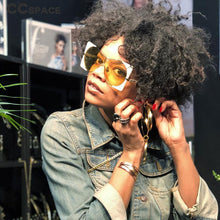 Load image into Gallery viewer, 47040 Oversized Square Sunglasses Women UV400 Vintage Glasses