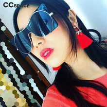 Load image into Gallery viewer, 47040 Oversized Square Sunglasses Women UV400 Vintage Glasses