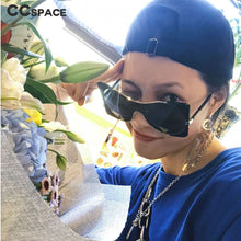 Load image into Gallery viewer, 47040 Oversized Square Sunglasses Women UV400 Vintage Glasses