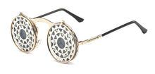 Load image into Gallery viewer, 47057 Steam Punk Filp Cover Retro Sunglasses Men Women Shades UV400 Vintage Glasses