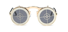 Load image into Gallery viewer, 47057 Steam Punk Filp Cover Retro Sunglasses Men Women Shades UV400 Vintage Glasses