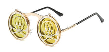 Load image into Gallery viewer, 47057 Steam Punk Filp Cover Retro Sunglasses Men Women Shades UV400 Vintage Glasses