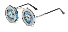 Load image into Gallery viewer, 47057 Steam Punk Filp Cover Retro Sunglasses Men Women Shades UV400 Vintage Glasses