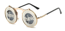 Load image into Gallery viewer, 47057 Steam Punk Filp Cover Retro Sunglasses Men Women Shades UV400 Vintage Glasses