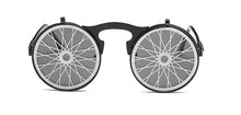Load image into Gallery viewer, 47057 Steam Punk Filp Cover Retro Sunglasses Men Women Shades UV400 Vintage Glasses