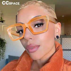 47105 Square Glasses Frames Men Women Rivet Optical sunglasses