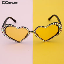 Load image into Gallery viewer, 47119  Diamond Sunglasses Women Heart-shaped Shades UV400 Vintage Glasses