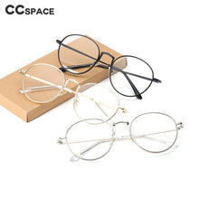 Load image into Gallery viewer, 47132 Retro Round Simple Glasses Frames Men Women Optical Computer Glasses
