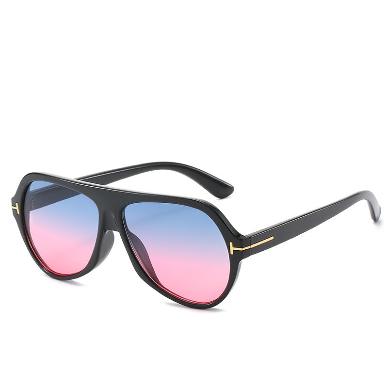 47155 Oval Retro Big Frame Sunglasses Men Women Europe America Colorful Sunglasses UV400