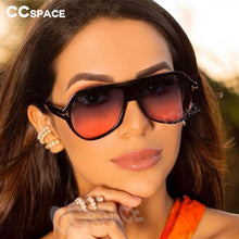 Load image into Gallery viewer, 47155 Oval Retro Big Frame Sunglasses Men Women Europe America Colorful Sunglasses UV400