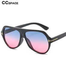 Load image into Gallery viewer, 47155 Oval Retro Big Frame Sunglasses Men Women Europe America Colorful Sunglasses UV400