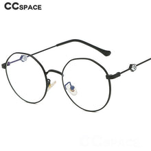 Load image into Gallery viewer, 47175 Retro Round Metal Glasses Frame Women Optician Cute Small Pig Computer Glasses