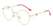 Load image into Gallery viewer, 47175 Retro Round Metal Glasses Frame Women Optician Cute Small Pig Computer Glasses