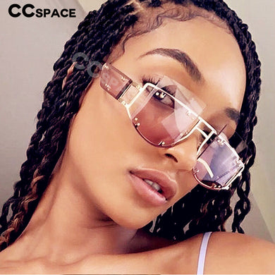 47189 Rivet Personality Sunglasses Men Women UV400 Glasses