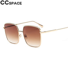 Load image into Gallery viewer, 47204  Square Sunglasses Men Women Shades Metal Frame CCSPACE Vintage Brand Glasses Designer Male Female Oculos