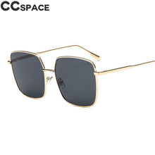 Load image into Gallery viewer, 47204  Square Sunglasses Men Women Shades Metal Frame CCSPACE Vintage Brand Glasses Designer Male Female Oculos
