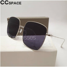 Load image into Gallery viewer, 47204  Square Sunglasses Men Women Shades Metal Frame CCSPACE Vintage Brand Glasses Designer Male Female Oculos