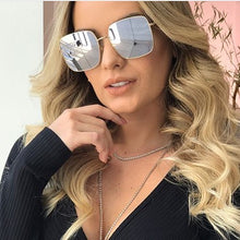 Load image into Gallery viewer, 47204  Square Sunglasses Men Women Shades Metal Frame CCSPACE Vintage Brand Glasses Designer Male Female Oculos