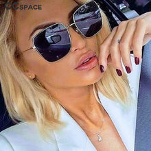 Load image into Gallery viewer, 47204  Square Sunglasses Men Women Shades Metal Frame CCSPACE Vintage Brand Glasses Designer Male Female Oculos